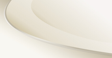 composition of empty space with soft colors and abstract geometric curved lines in golden brown as background inspiration