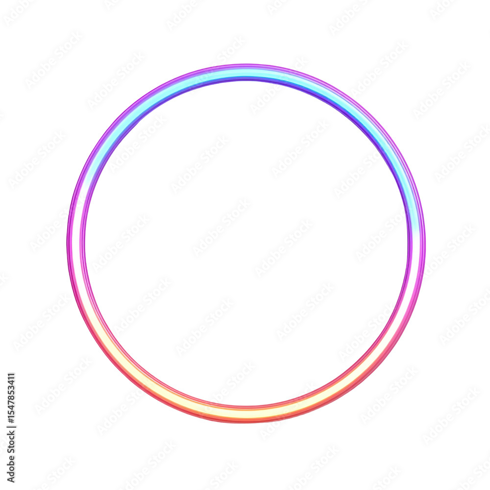 Poster vibrant colorful gradient circular shape with smooth edge for abstract background and design project