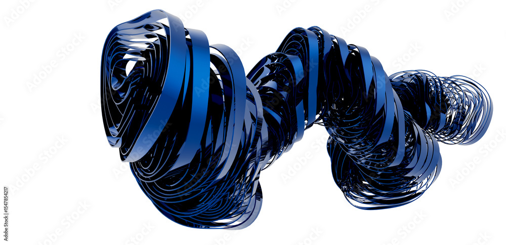 Poster high-resolution image of an abstract blue swirling 3d render. perfect for backgrounds, design, and t