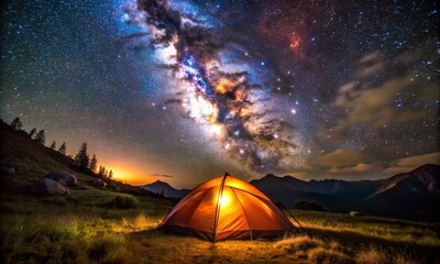 Tent in the night