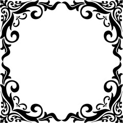 Ornamental Floral Frame