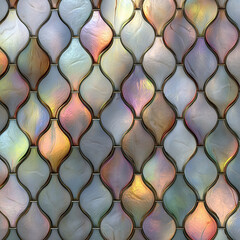 Seamless Iridescent Glass Mosaic Pattern – Luxury Textured Background

