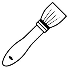 Brush line art vector