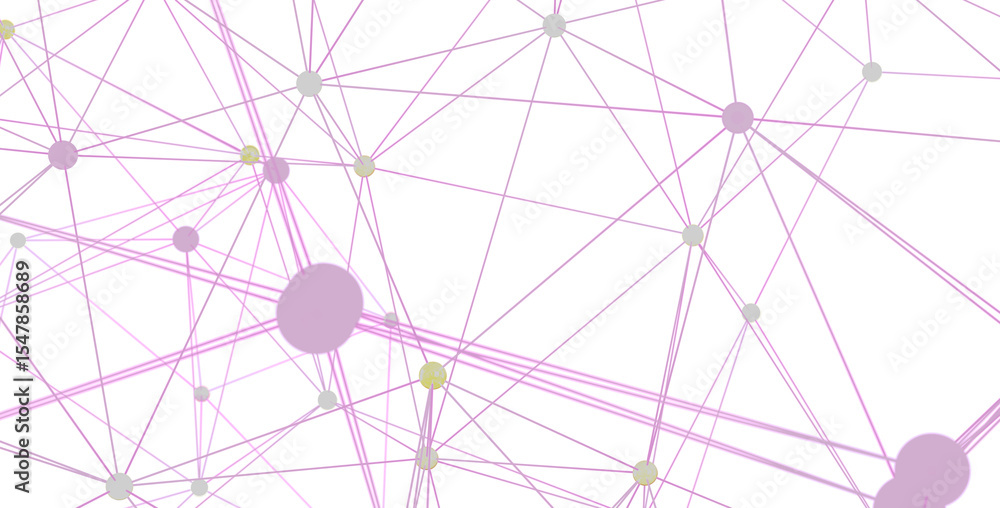 Poster Abstract background with connected dots and lines.  Perfect for technology, network, or communication concepts.