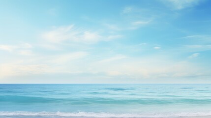 Obraz premium coastal soft blue sky