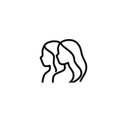 design icon of a daughter 