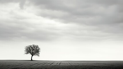 field black and white minimal