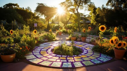 garden zodiac sun