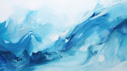 painting blue canvas
