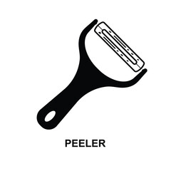 Peeler icon isolated on background vector illustration.