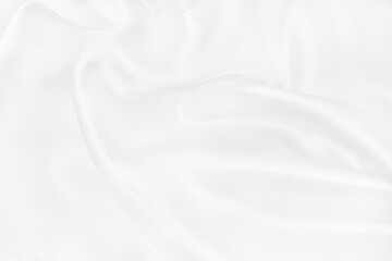 White fabric texture background, detail of silk or linen pattern.