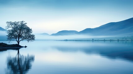 tranquil light blue nature