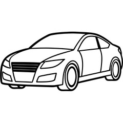 Car line art vector