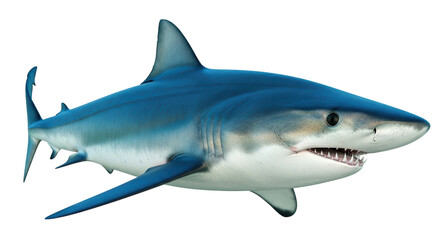 Isolated Great white shark