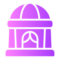 Fototapeta premium city hall gradient icon