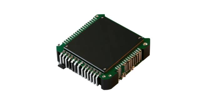 Micro LIDAR scanner module, Transparent background, PNG file