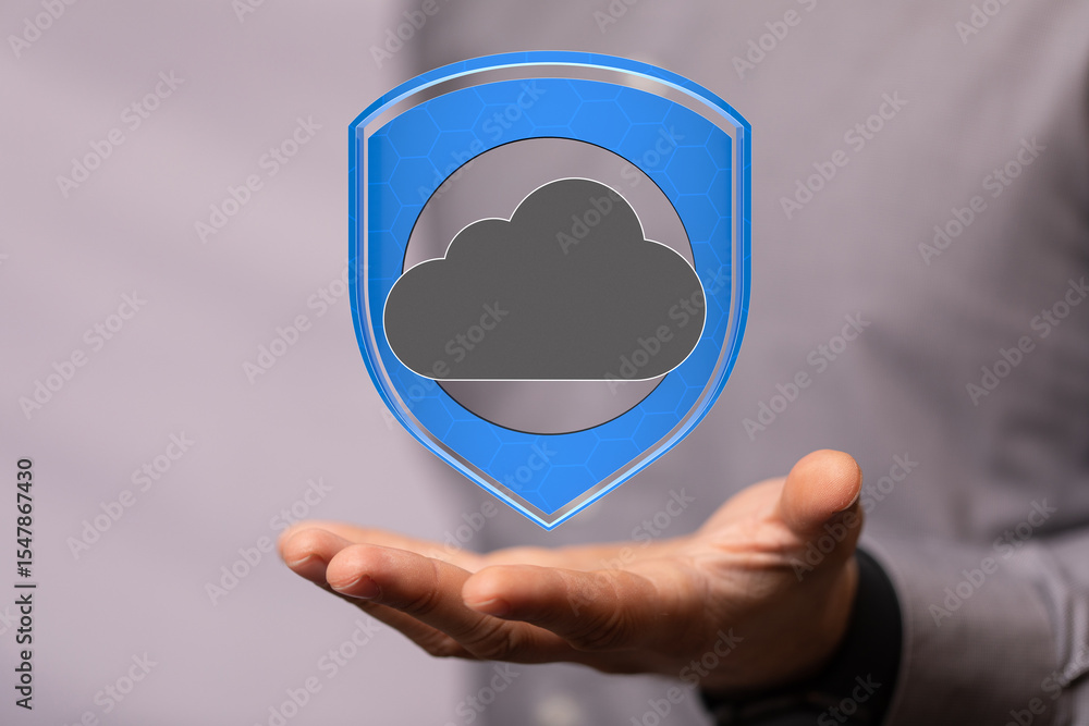 Aufkleber Safeguarding your data with robust cloud security measures.  Ensuring privacy and reliability.