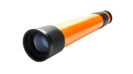 Mini telescope for educational use, Transparent background, PNG file