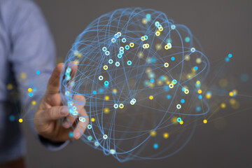 Abstract image of a global network, representing data connection and digital world.