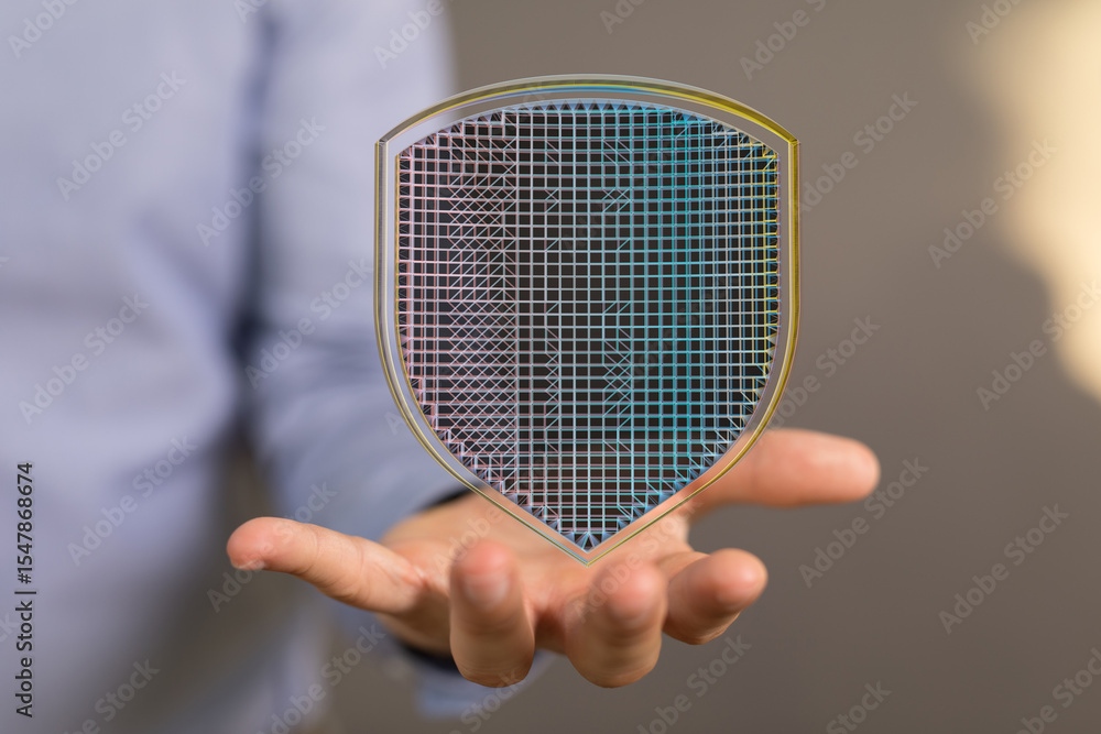 Poster Secure your data with robust cybersecurity solutions.  Protect your business from threats.