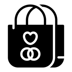 wedding gift glyph icon