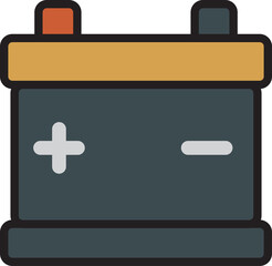 Car Battery Icon For Energy Backup And Repair Diagnostic Systems