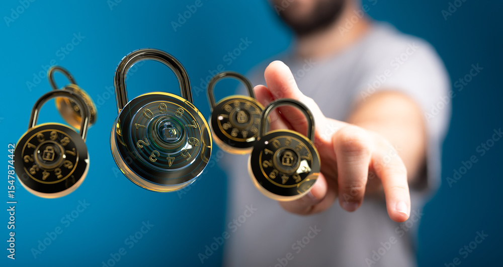 Aufkleber Secure your digital life! Learn about robust passwords, MFA, and best practices for online safety.