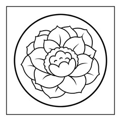 Obraz premium vector illustration of a coloring page
