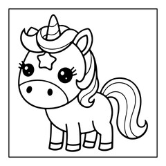 Fototapeta premium vector illustration of a coloring page