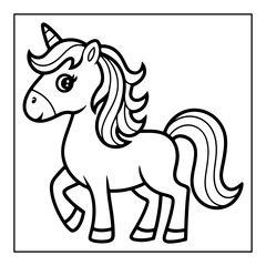 vector illustration of a coloring page