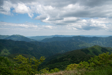 四国の山並み