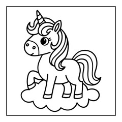 Fototapeta premium vector illustration of a coloring page