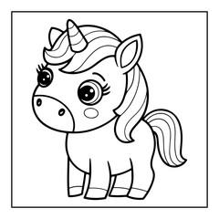 Fototapeta premium vector illustration of a coloring page