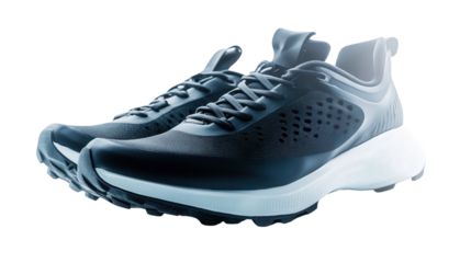 Minimalist parkour shoes, Transparent background, PNG file