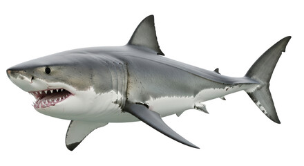 Isolated Great White Shark