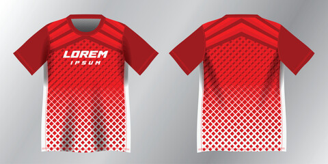 abstract red background pattern for sport jersey design mockup