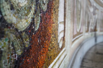 ancient mosaic collage panting 