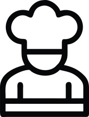 master chef hat vector art logo.