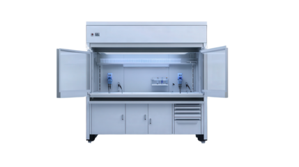 Modular biosafety cabinet, Transparent background, PNG file