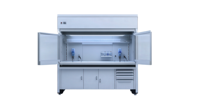 Modular biosafety cabinet, Transparent background, PNG file