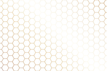 Transparent Honeycomb Pattern Wallpaper with Copper Lines