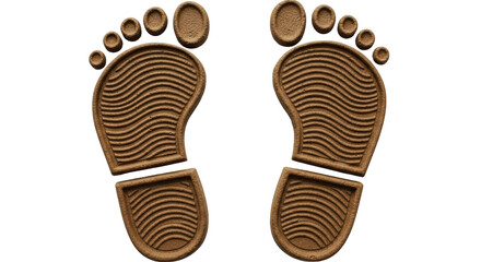 Isolated Footprints Imprint