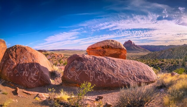 usa arizona painted rocks petroglyph site gila bend