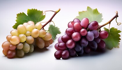 Fototapeta premium two clusters of ripe grapes