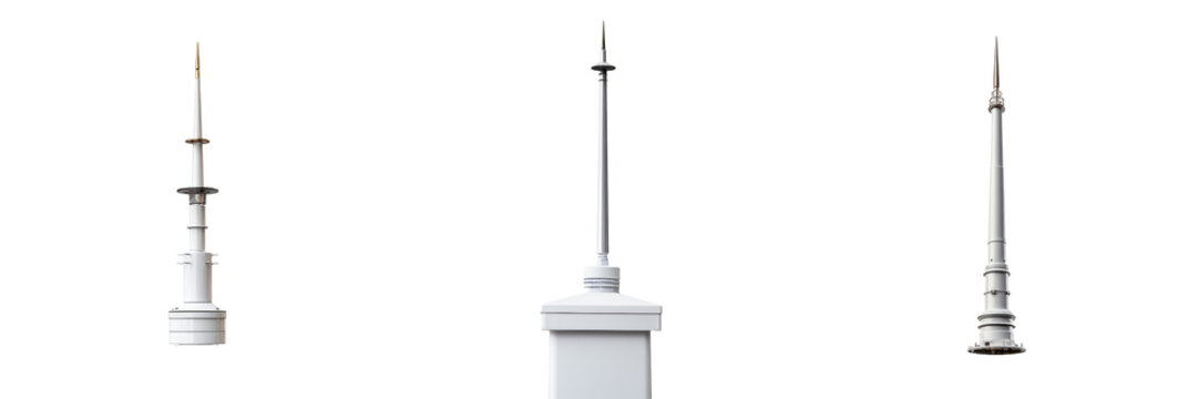 Set of rooftop lightning rod