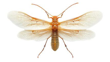 Net-winged beetle with fine detail Transparent background, PNG fil