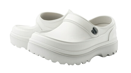 Nurse shoes with slip-resistant soles, Transparent background, PNG fil