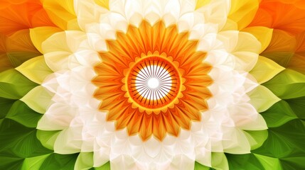 Indian Independence Day, August 15th, Design concept. Tricolor watercolor banner