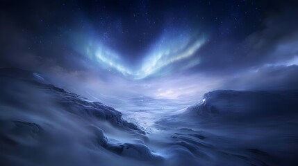 Aurora borealis, Northern lights, Aurora, Arctic Aurora Borealis Winter Landscape