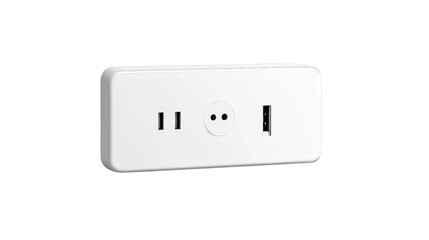 Modular smart plug socket, Transparent background, PNG file